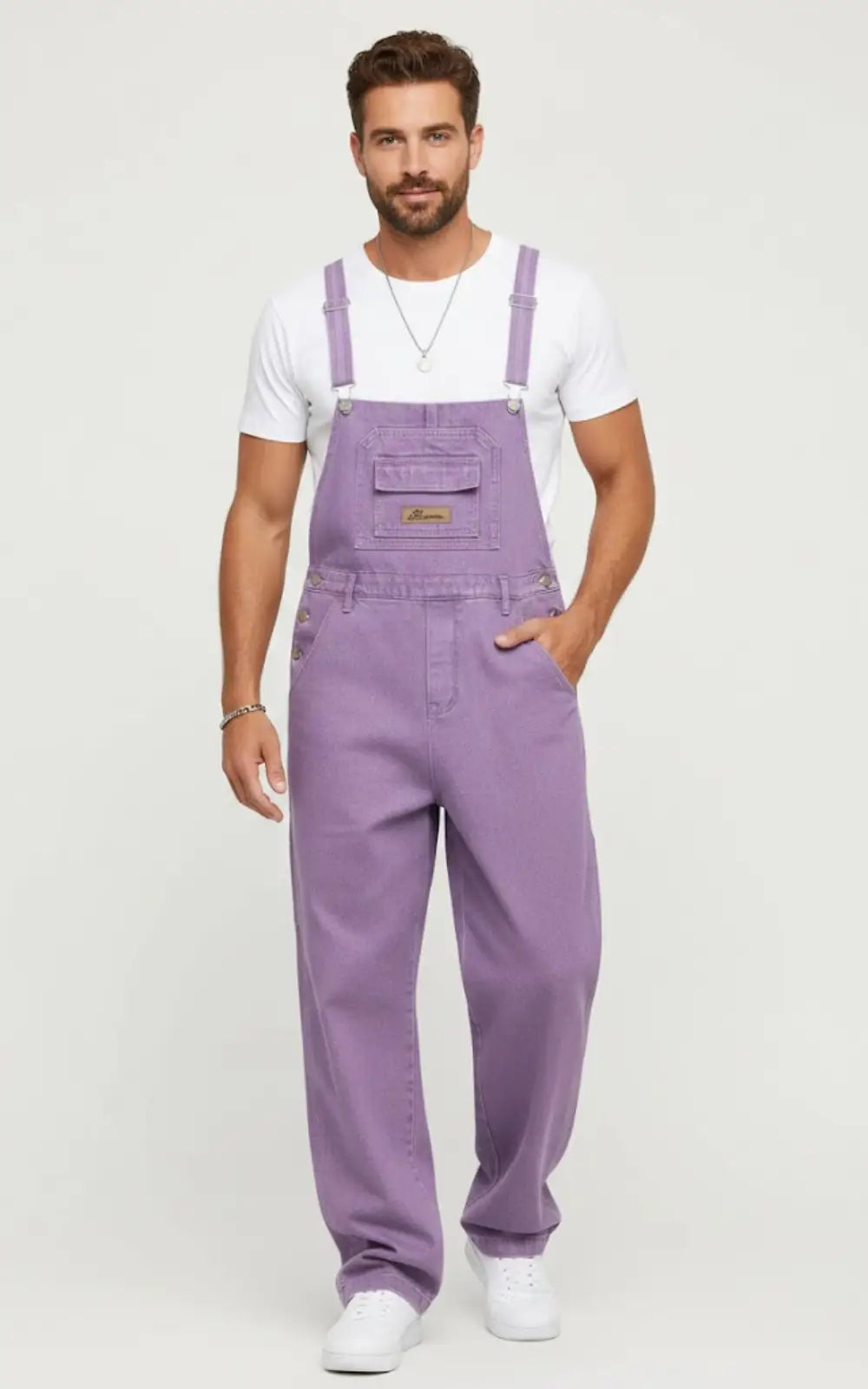 Salopette Jean Homme Violette