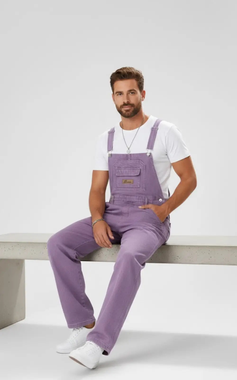 Salopette Jean Homme Violette