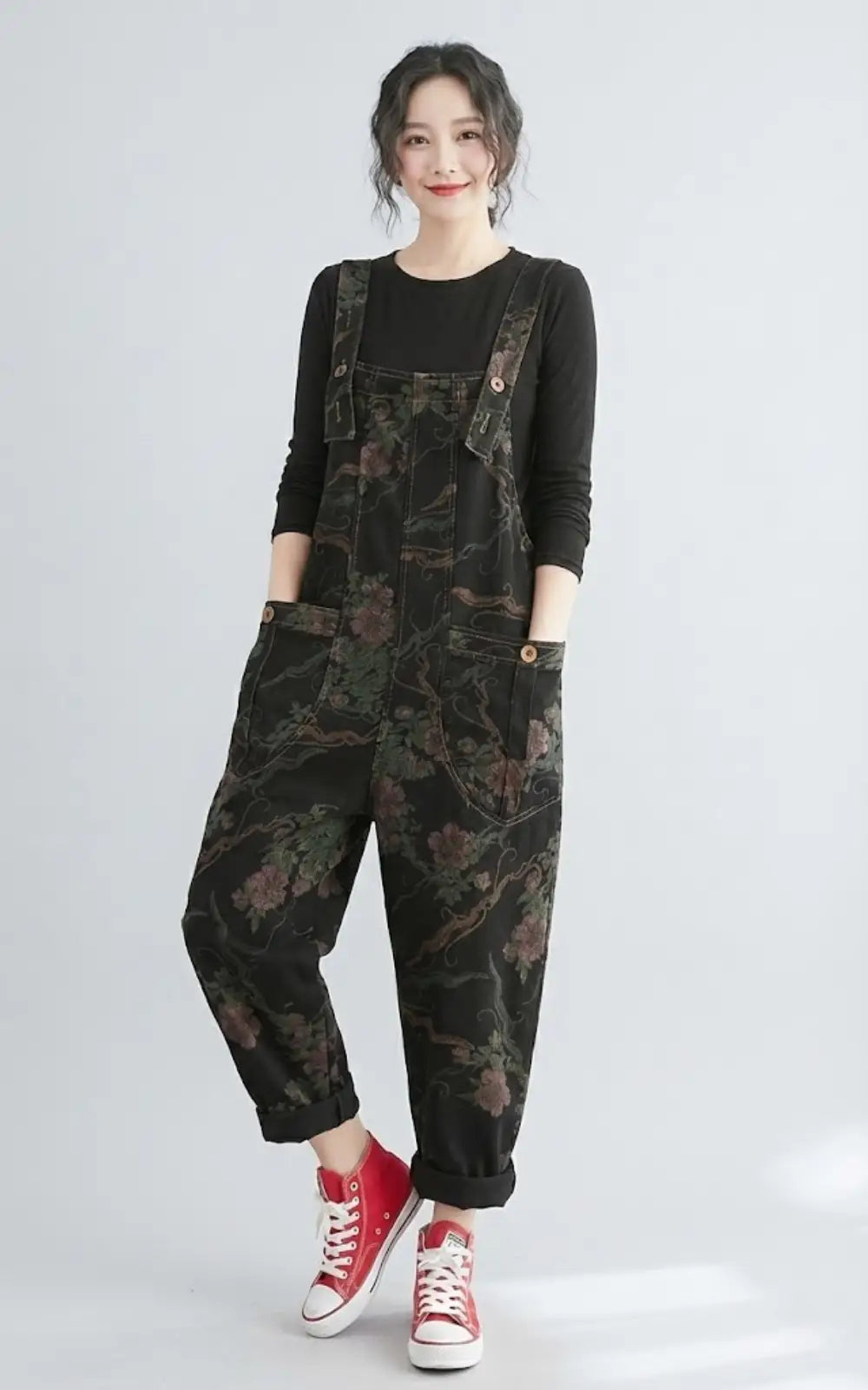 Salopette Jean Imprimée Femme