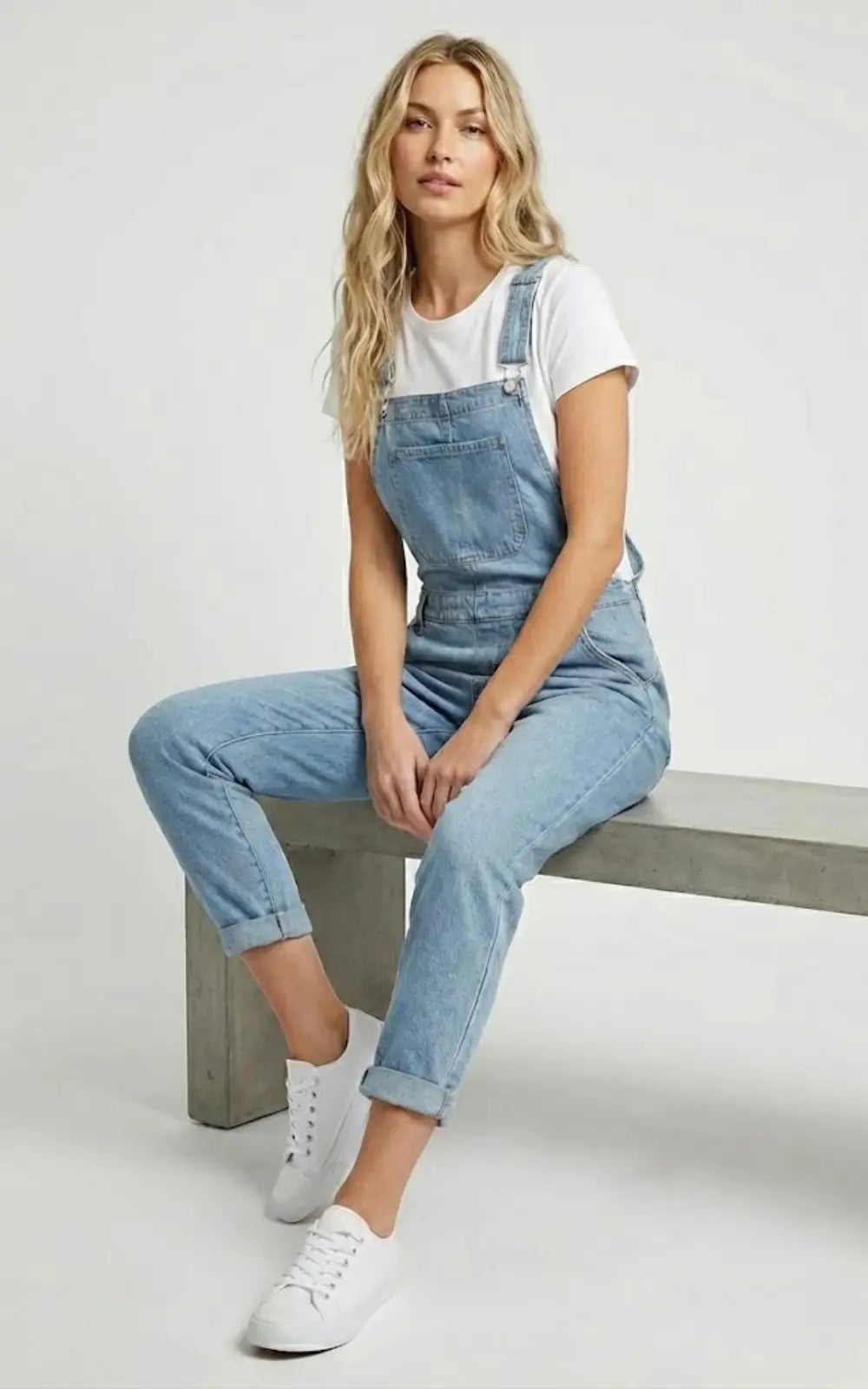 Salopette Jean Lavé Clair Femme