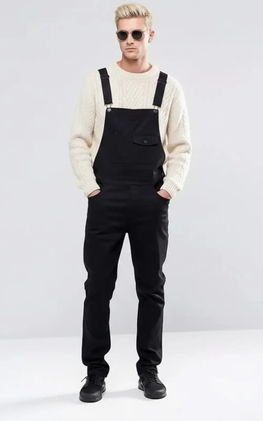 Salopette Jean Noir Homme