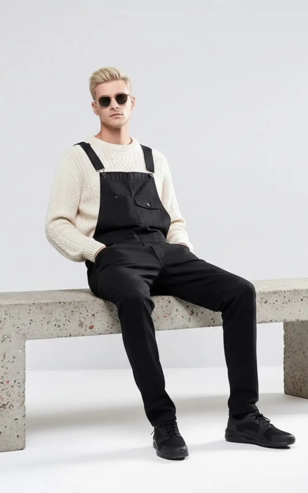 Salopette Jean Noir Homme