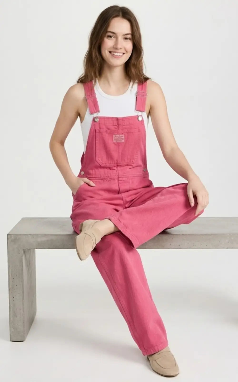 Salopette Jean Rose Femme