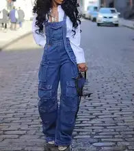 Salopette Jean Streetwear Femme