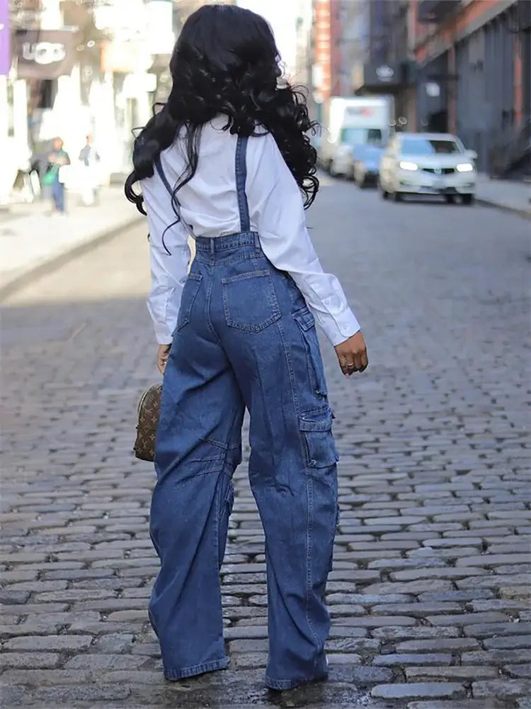Salopette Jean Streetwear Femme