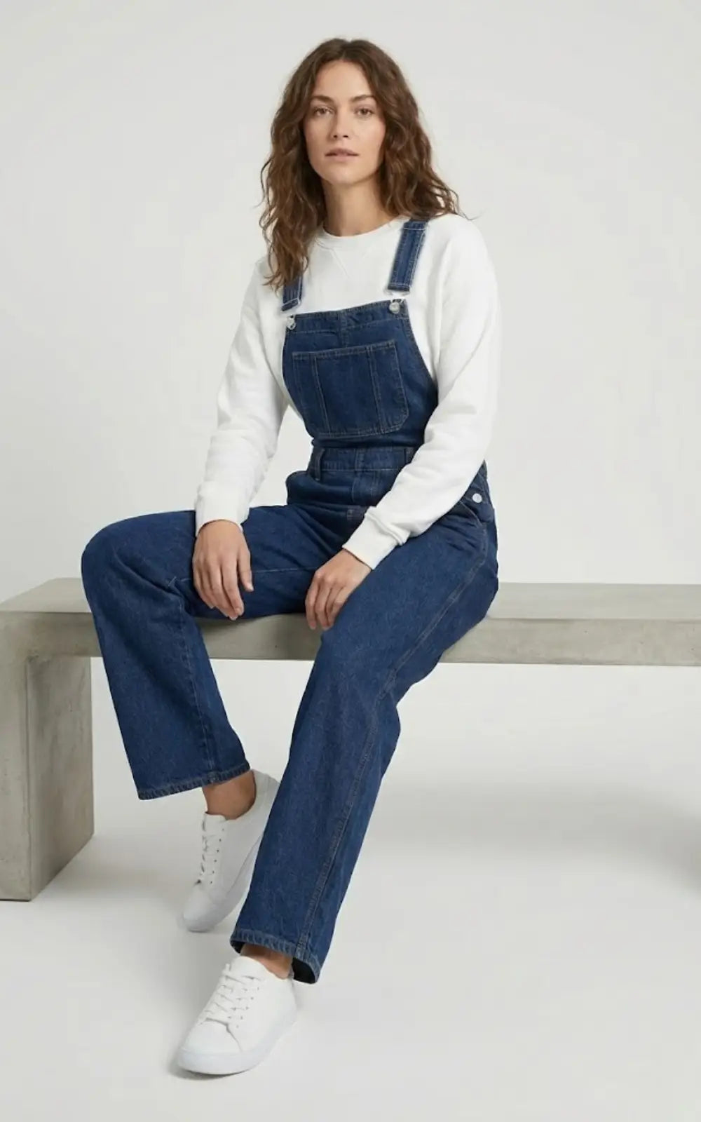 Salopette Jean Taille Haute Femme