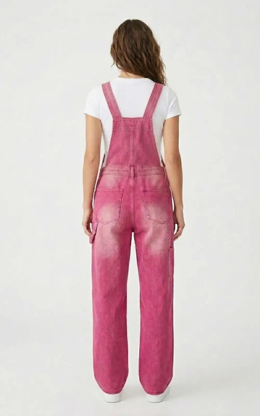 Salopette Jean Vintage Rose Femme