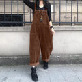 Salopette Marron Velours Femme