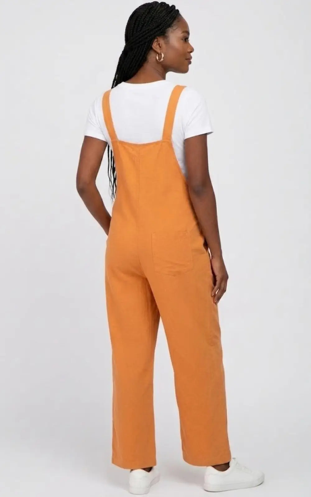 Salopette Orange de Grossesse