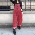 Salopette Rouge Velours Femme