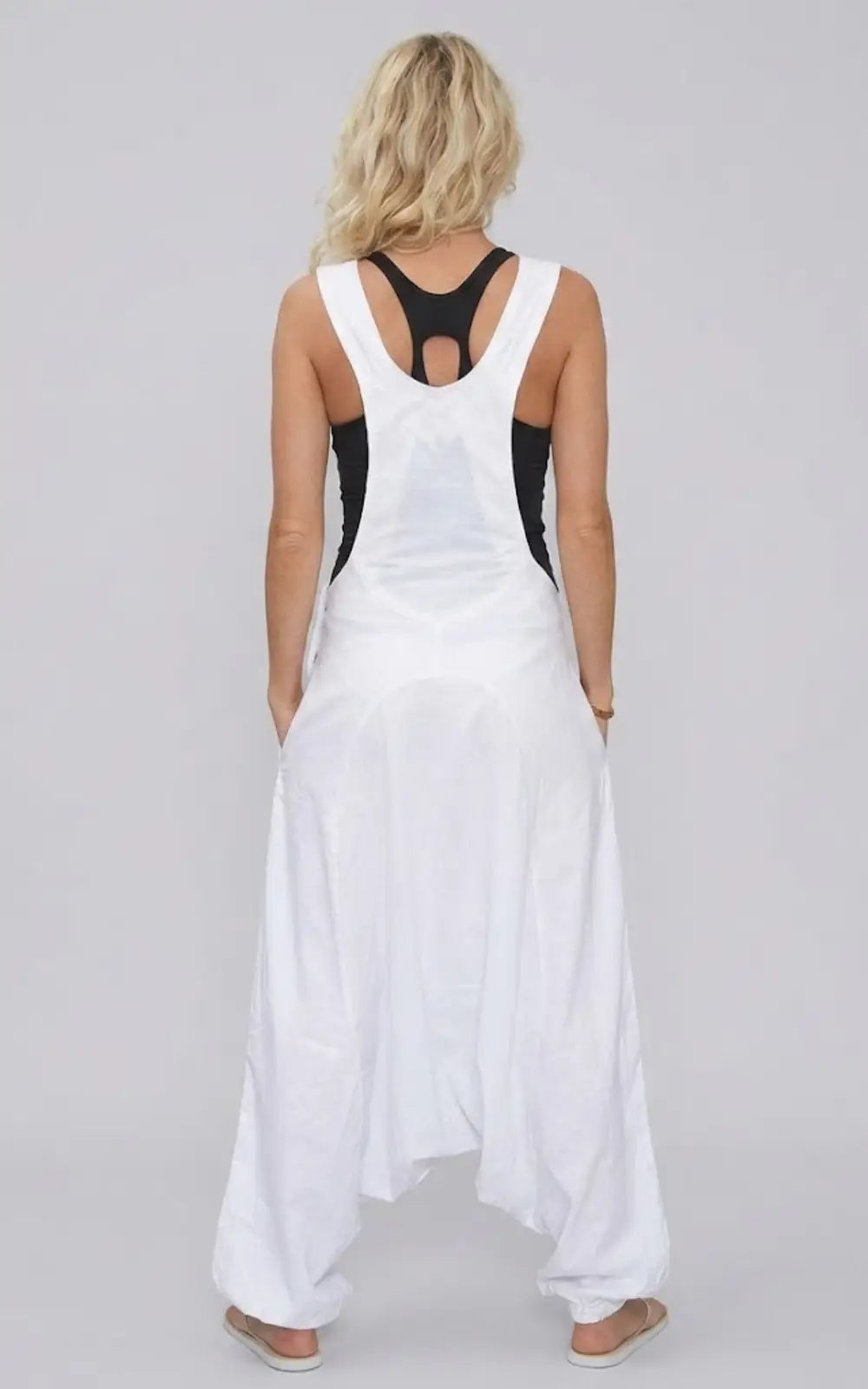 Salopette Sarouel Femme Blanche