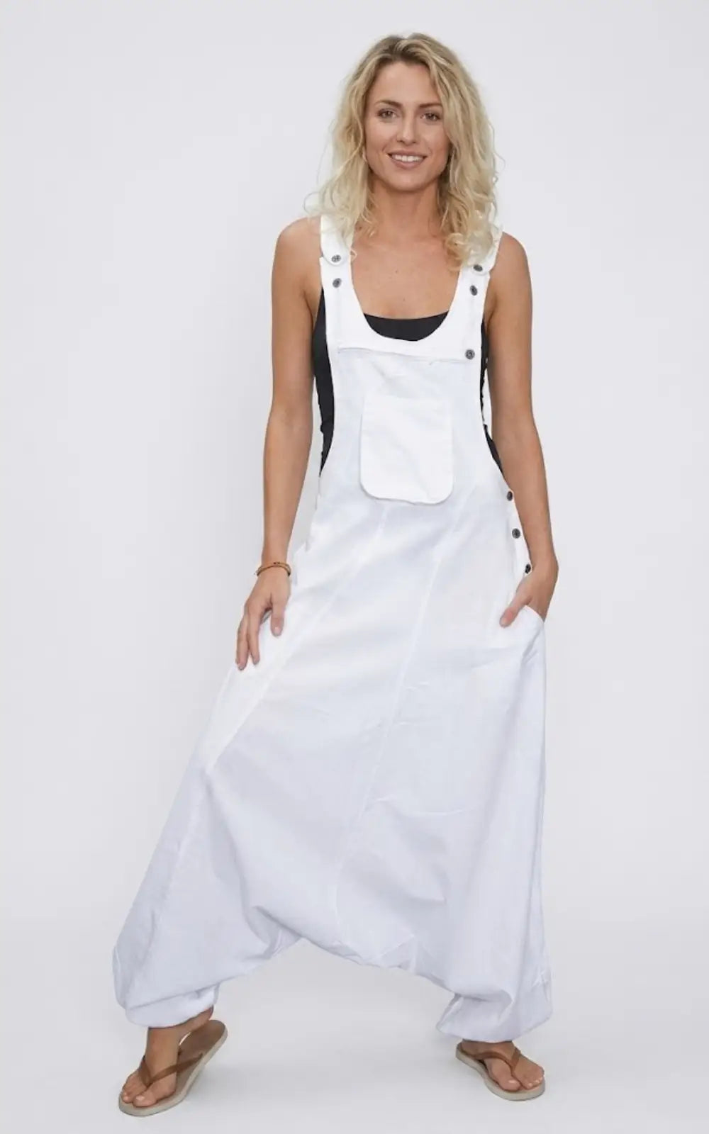 Salopette Sarouel Femme Blanche