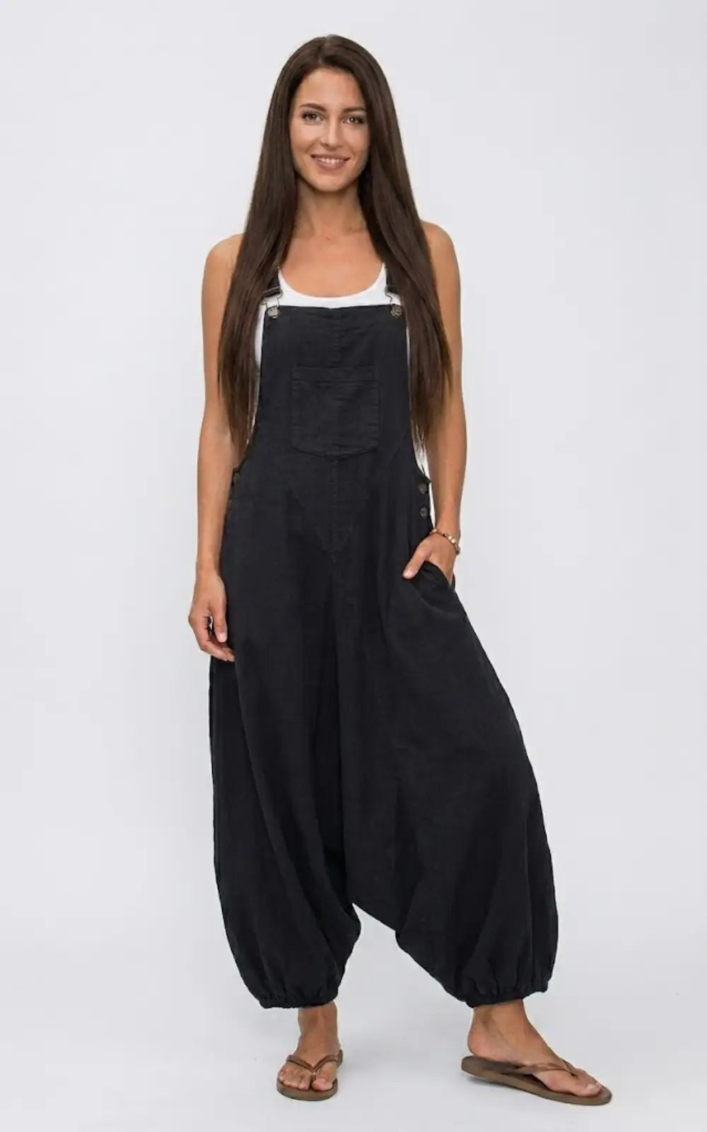 Salopette Sarouel Femme Noir