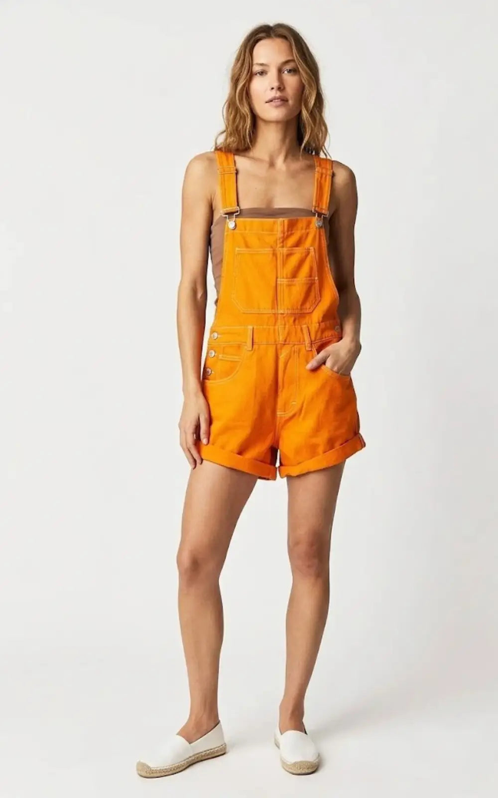 Salopette Short Denim Femme