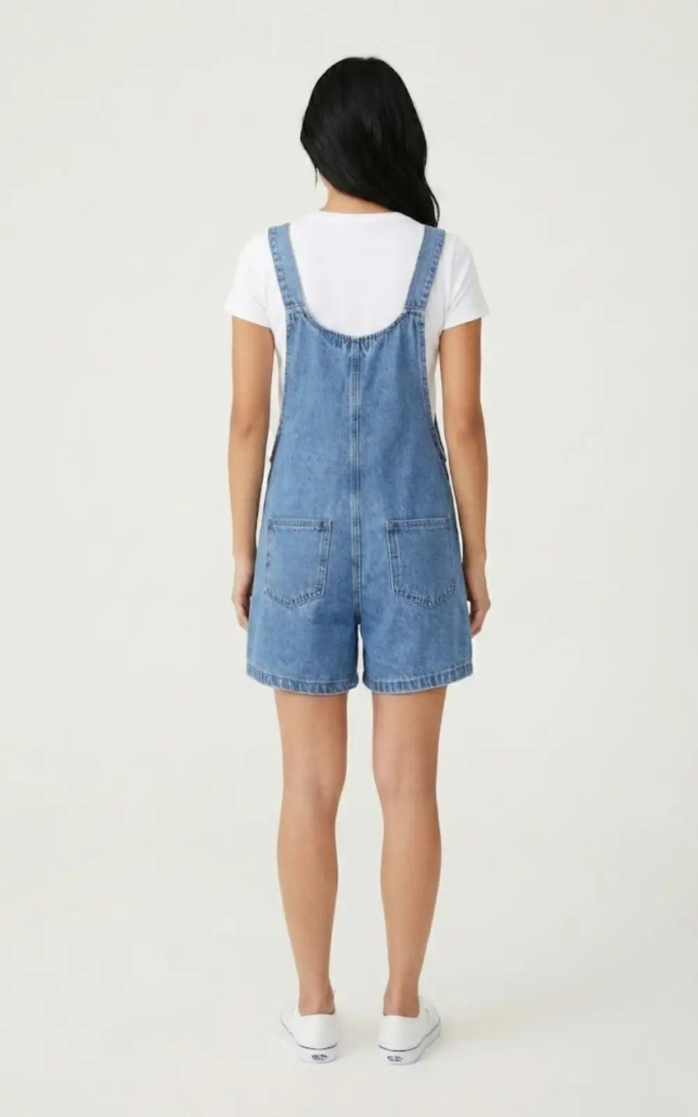 Salopette Short en Jean Femme Large