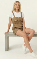 Salopette Short Femme Boutonnée