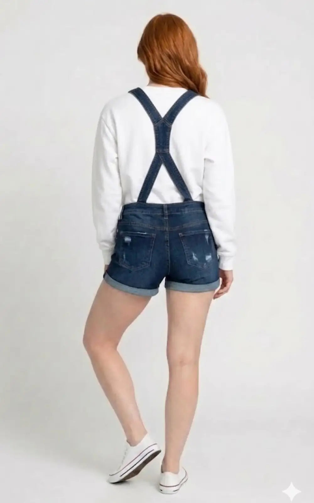Salopette Short Femme Taille Haute
