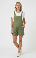 Salopette Short Grossesse Verte