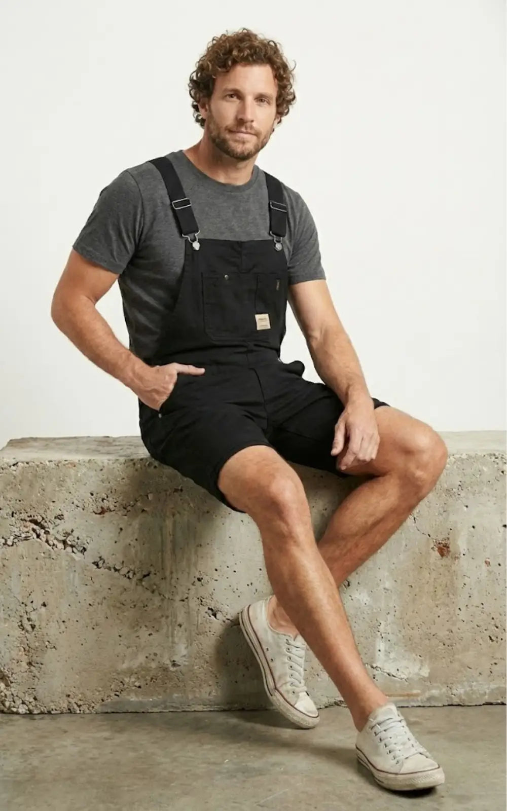 Salopette Short Homme Noir
