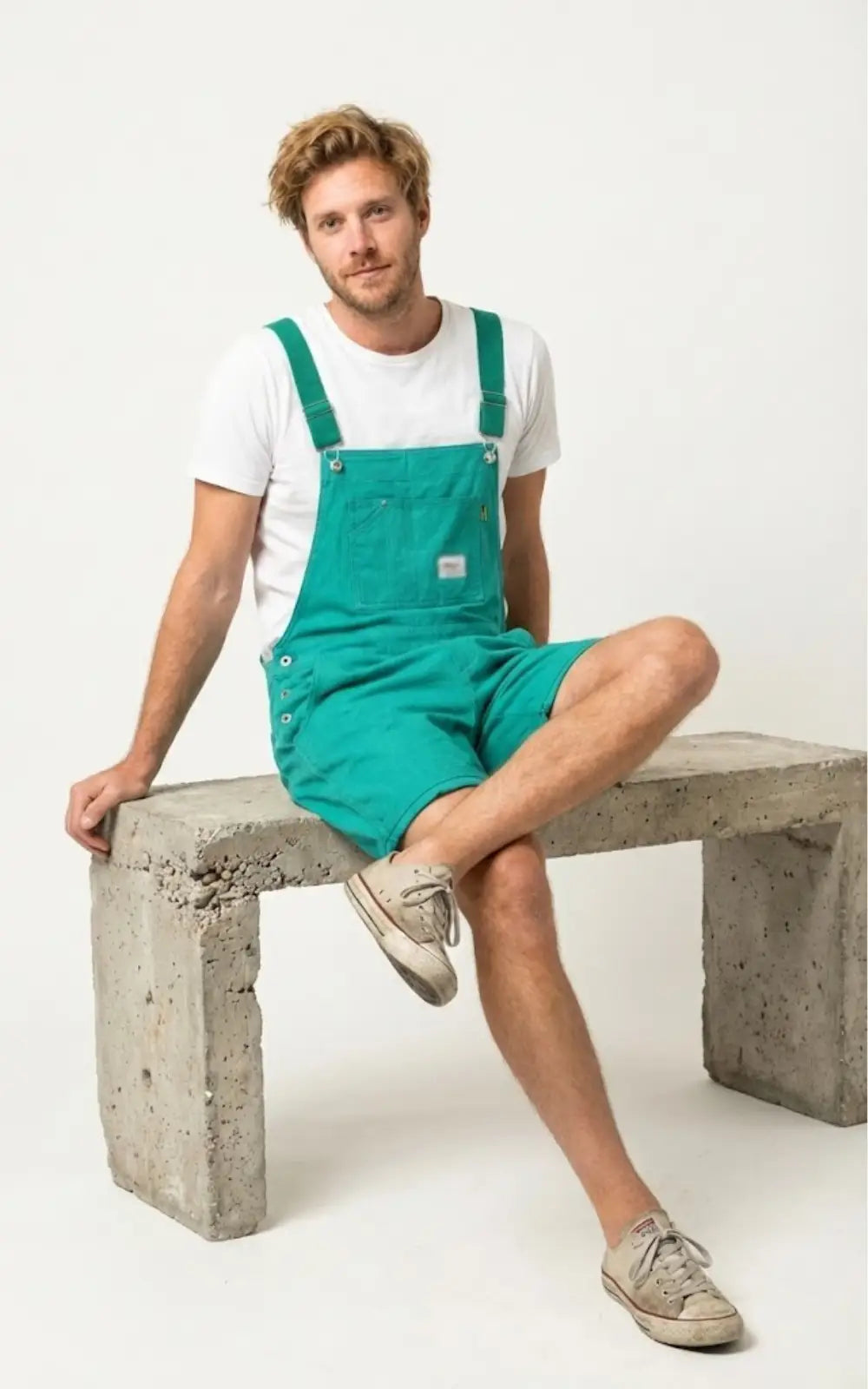 Salopette Short Homme Turquoise