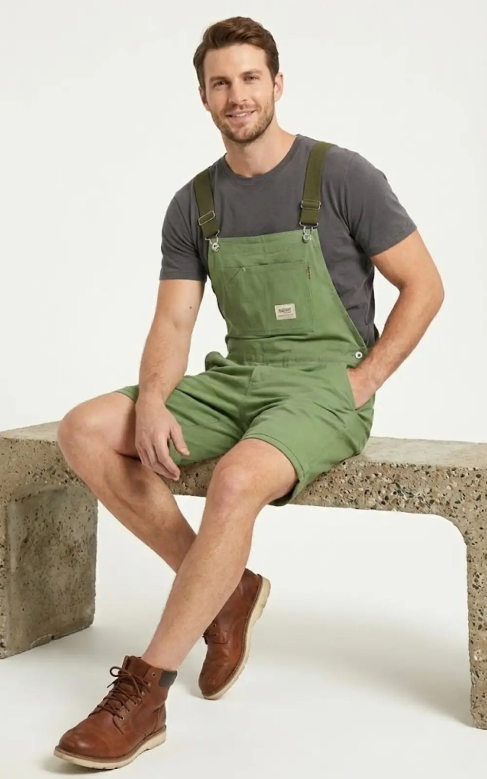 Salopette Short Homme Vert