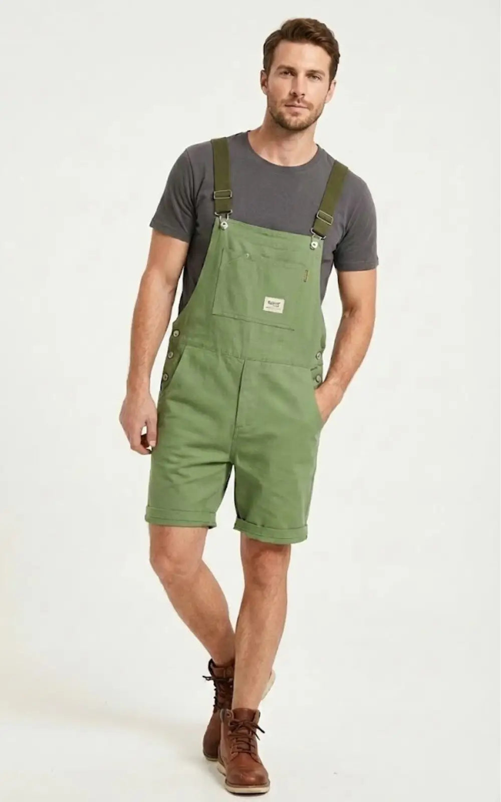 Salopette Short Homme Vert