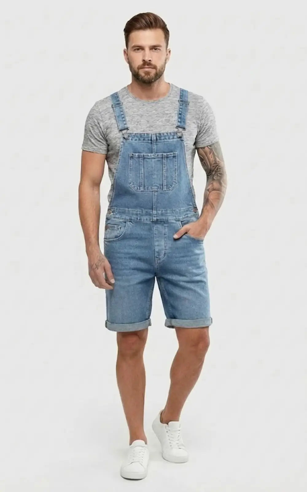 Salopette Short Jean Homme