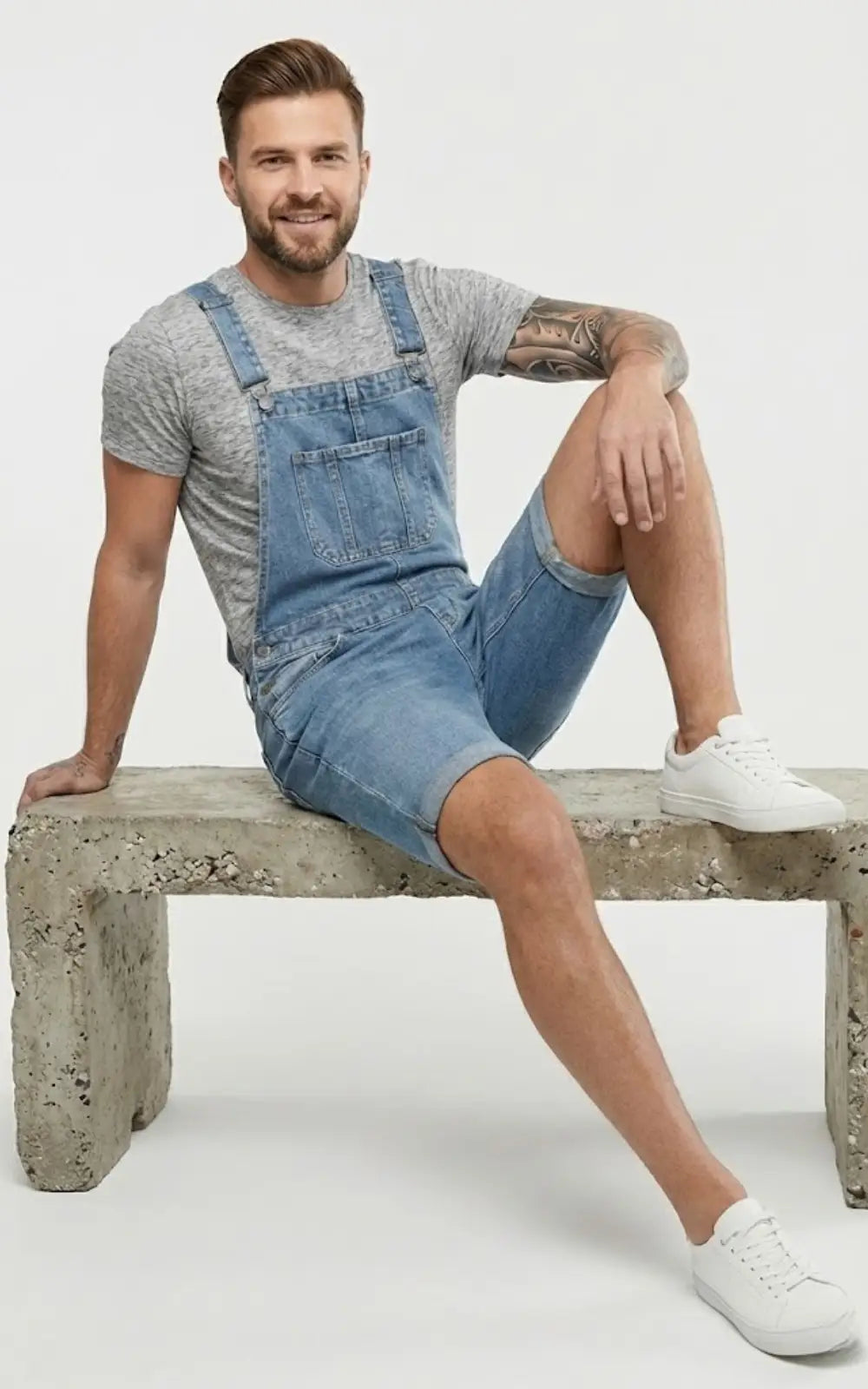 Salopette Short Jean Homme