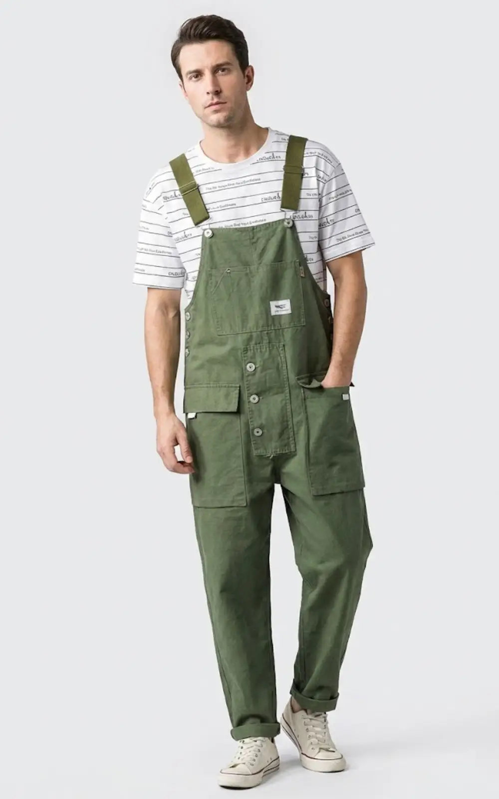 Salopette Travail Homme Vert Armée