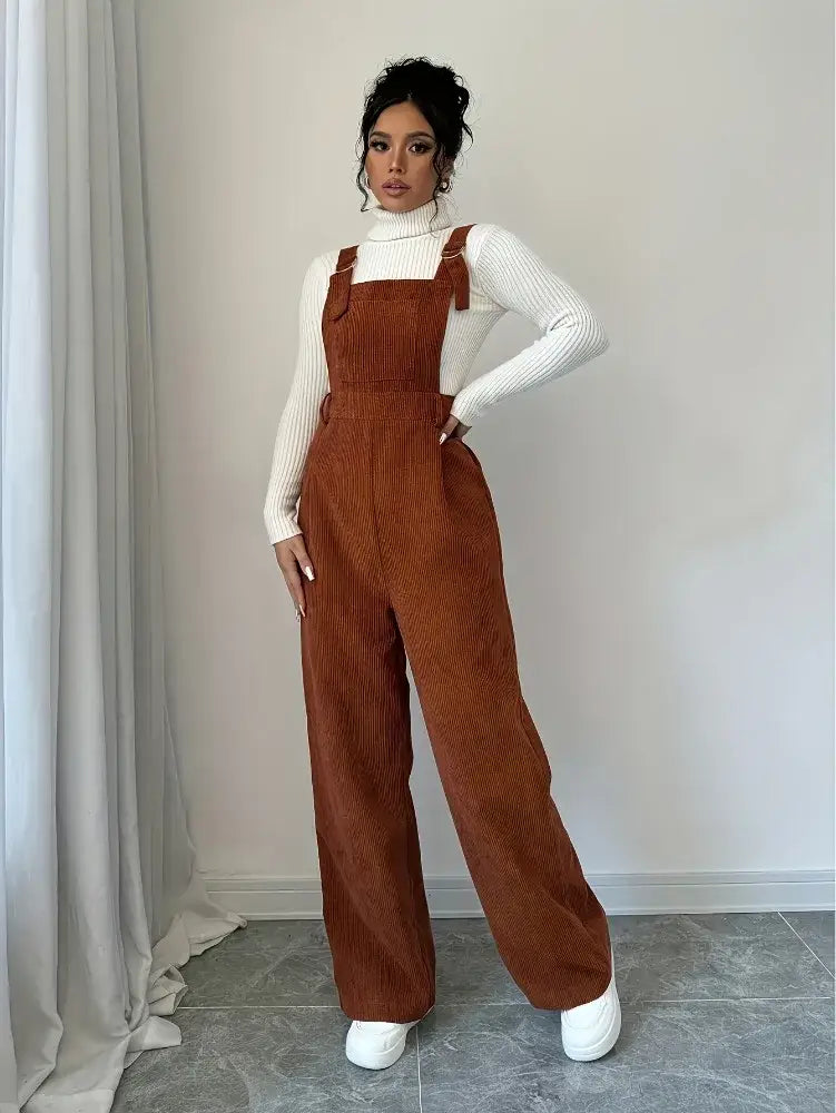 Salopette Velours Hiver Femme