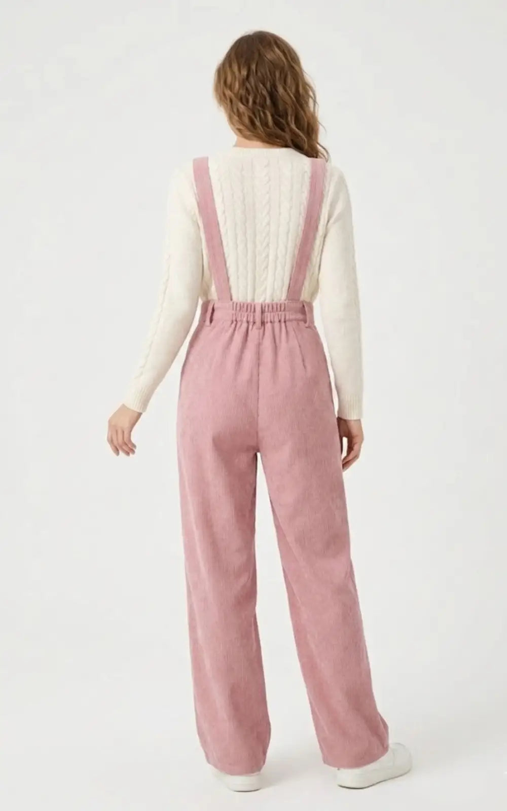 Salopette Velours Rose Femme