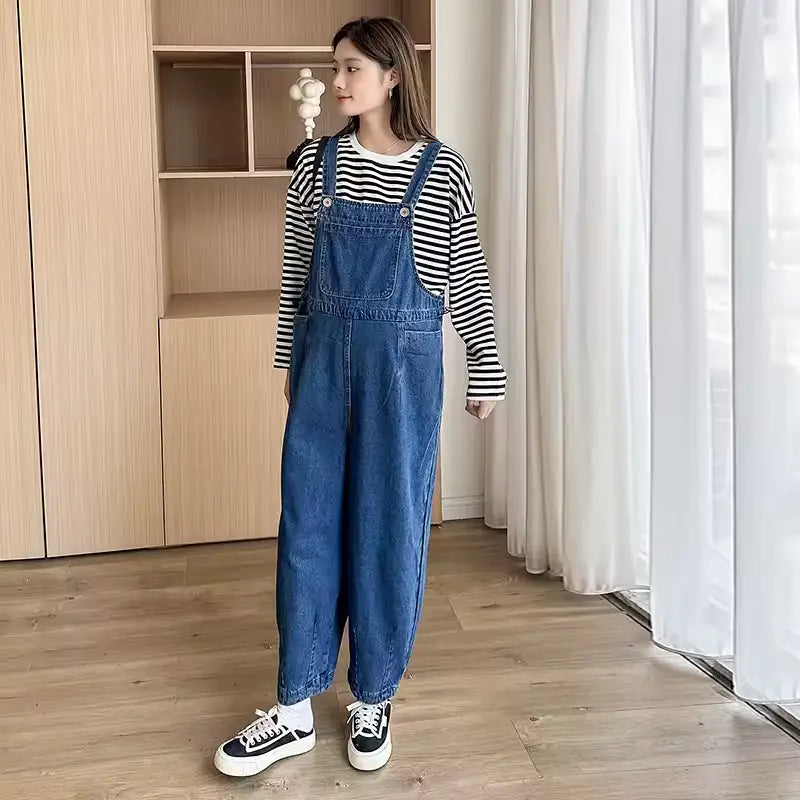 Salopettes en Jean Denim Maternité