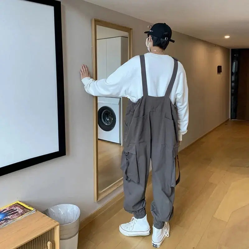 Sarouel Salopette Homme Noir